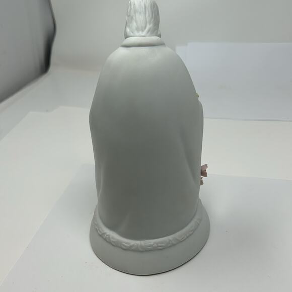 Touch Of Rose" By Roman Holy Family Bisque Music Box Light Porcelain - Picture 5 of 13